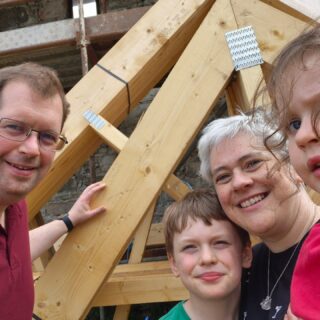 That is the old roof off and the new one ready to go.
#renovation #avonside #theknock #speyside