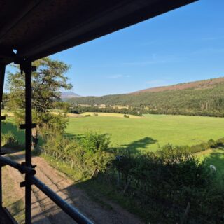 It's not a bad view from the children's bedrooms.
#renovation #speyside